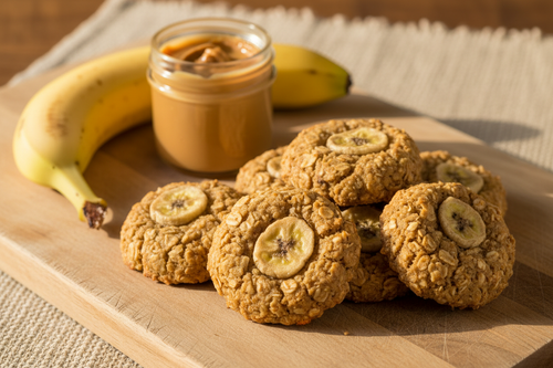 Banana Peanut Butter Oat Cookie Treats