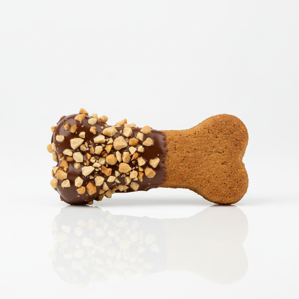 Peanut Butter Dog Bone Treats - Dipped