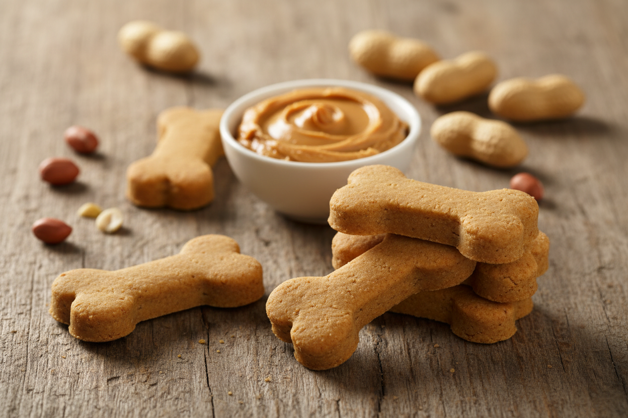 Peanut Butter Dog Bone Treats