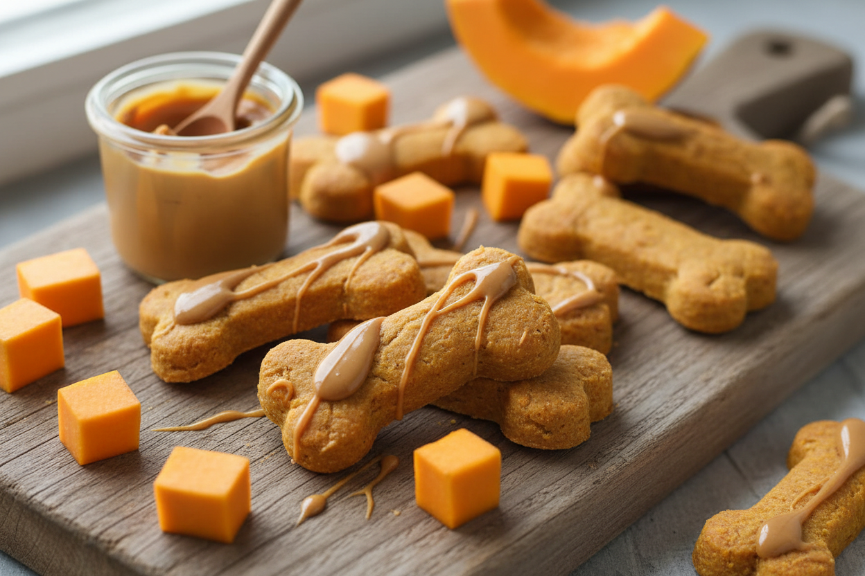 Pumpkin Peanut Butter Bones